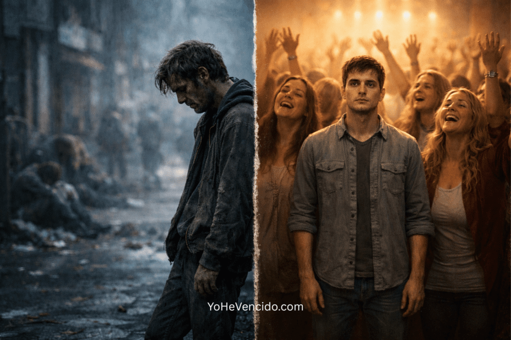 Biblia abierta sobre una cama iluminada por la luz que entra por una ventana, simbolizando reflexión, autoexamen espiritual y comunión personal con Dios.