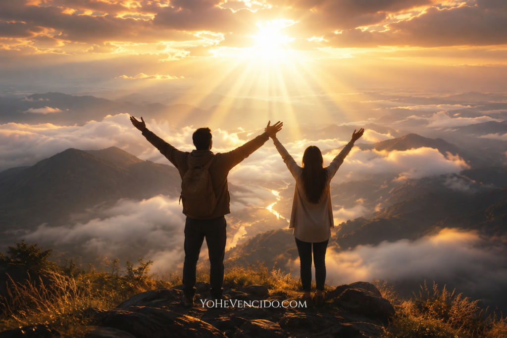 Creyentes experimentando la paz de Dios y el amor de Cristo que sobrepasan todo entendimiento según Efesios 3 y Filipenses 4.