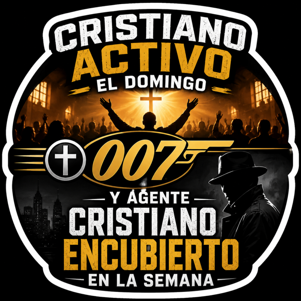 Ilustración simbólica que contrasta la adoración pública del domingo con una fe escondida durante la semana, inspirada en la reflexión sobre Nicodemo y el llamado a seguir a Cristo sin ocultarse.